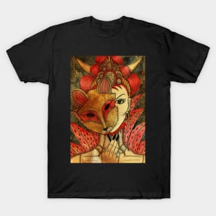 The Fox. Gothic Mysteries Design. T-Shirt